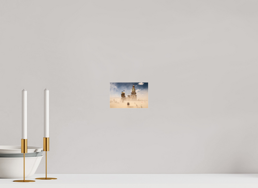 15 x 10 cm, Photo Print Under Acrylic Glass Burning Man