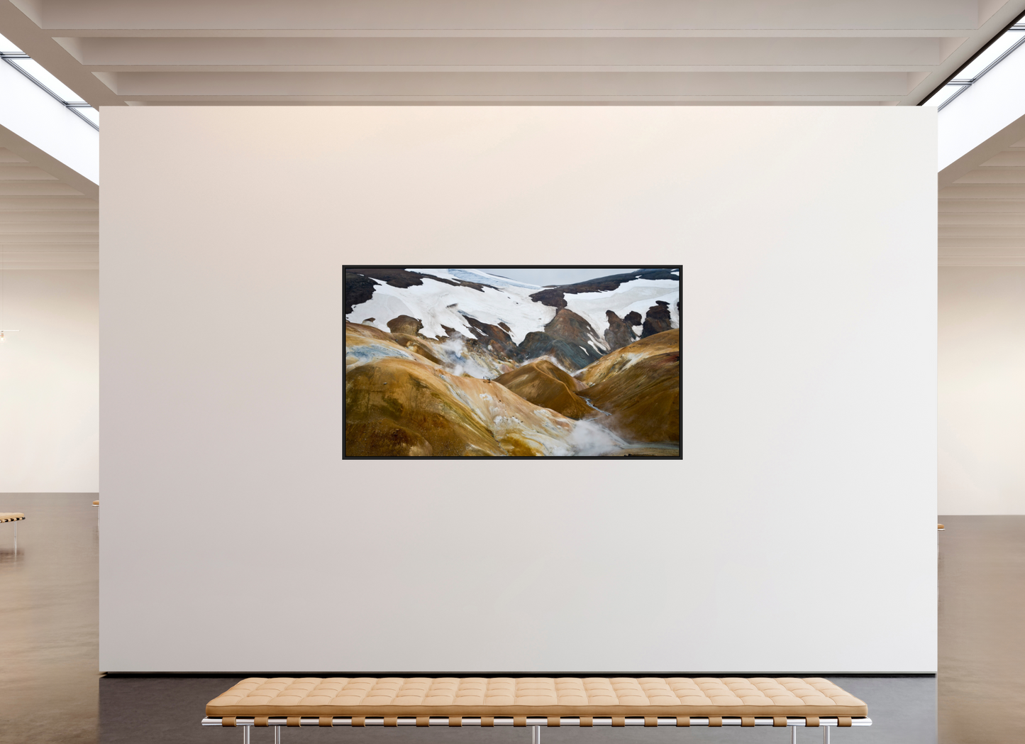 208 x 117 cm, Caisse noir mat 15 mm Landmannalaugar