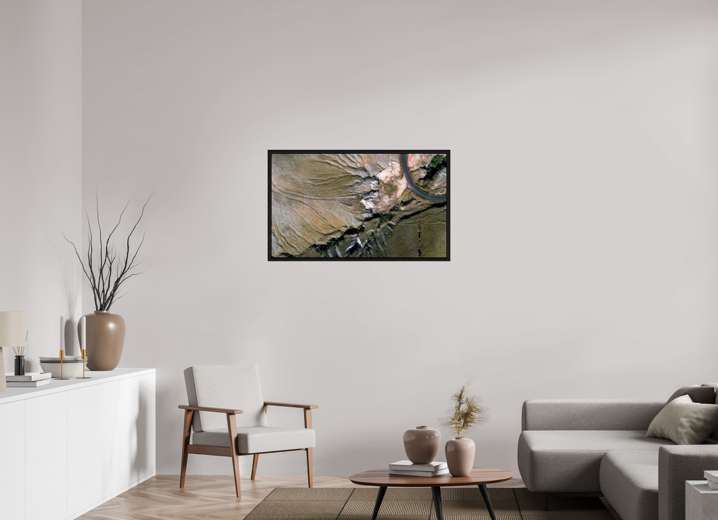 101 x 60 cm, Floater Frame La route