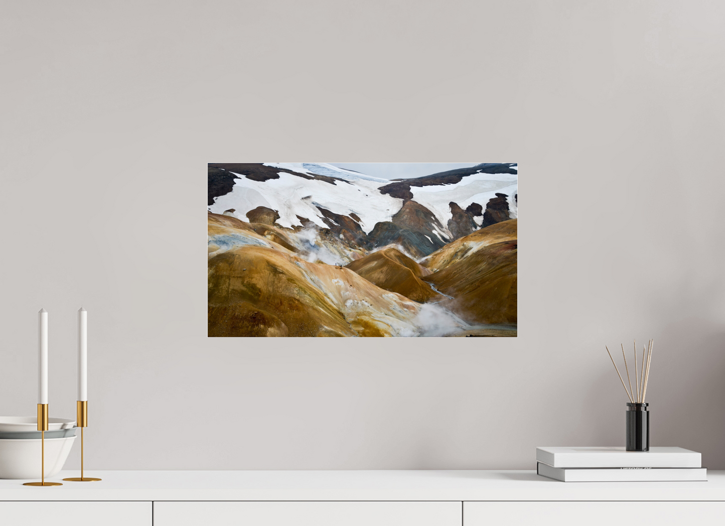 48 x 27 cm, Photo Print Under Acrylic Glass Landmannalaugar