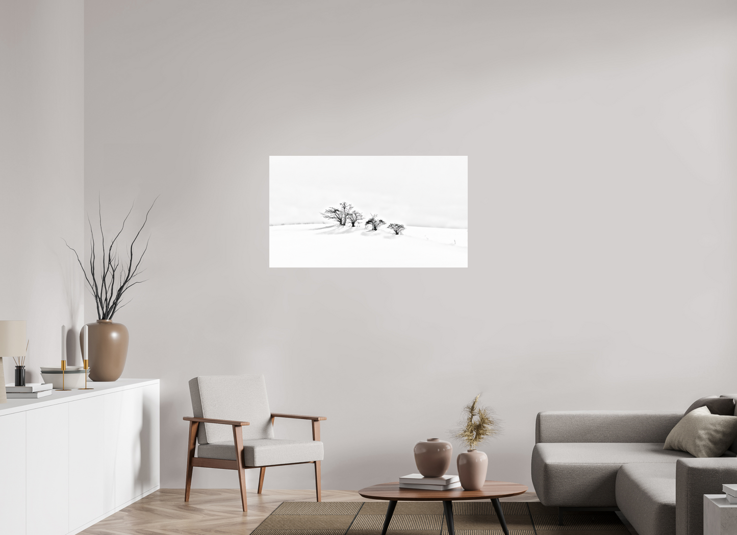 112 x 63 cm, Photo Print Under Acrylic Glass Arbustes