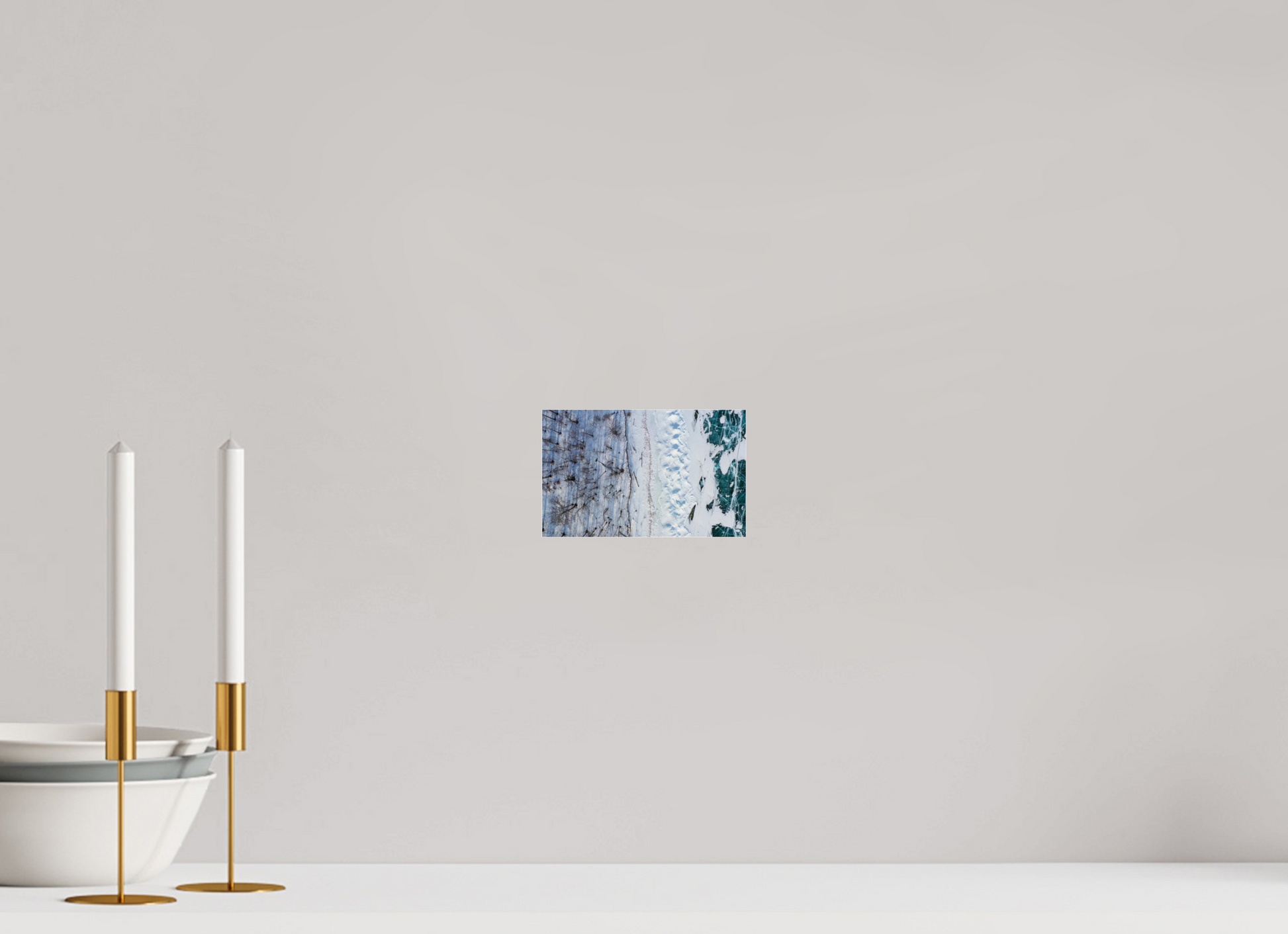 16 x 10 cm, Photo Print Under Acrylic Glass Baïkal - les arbres
