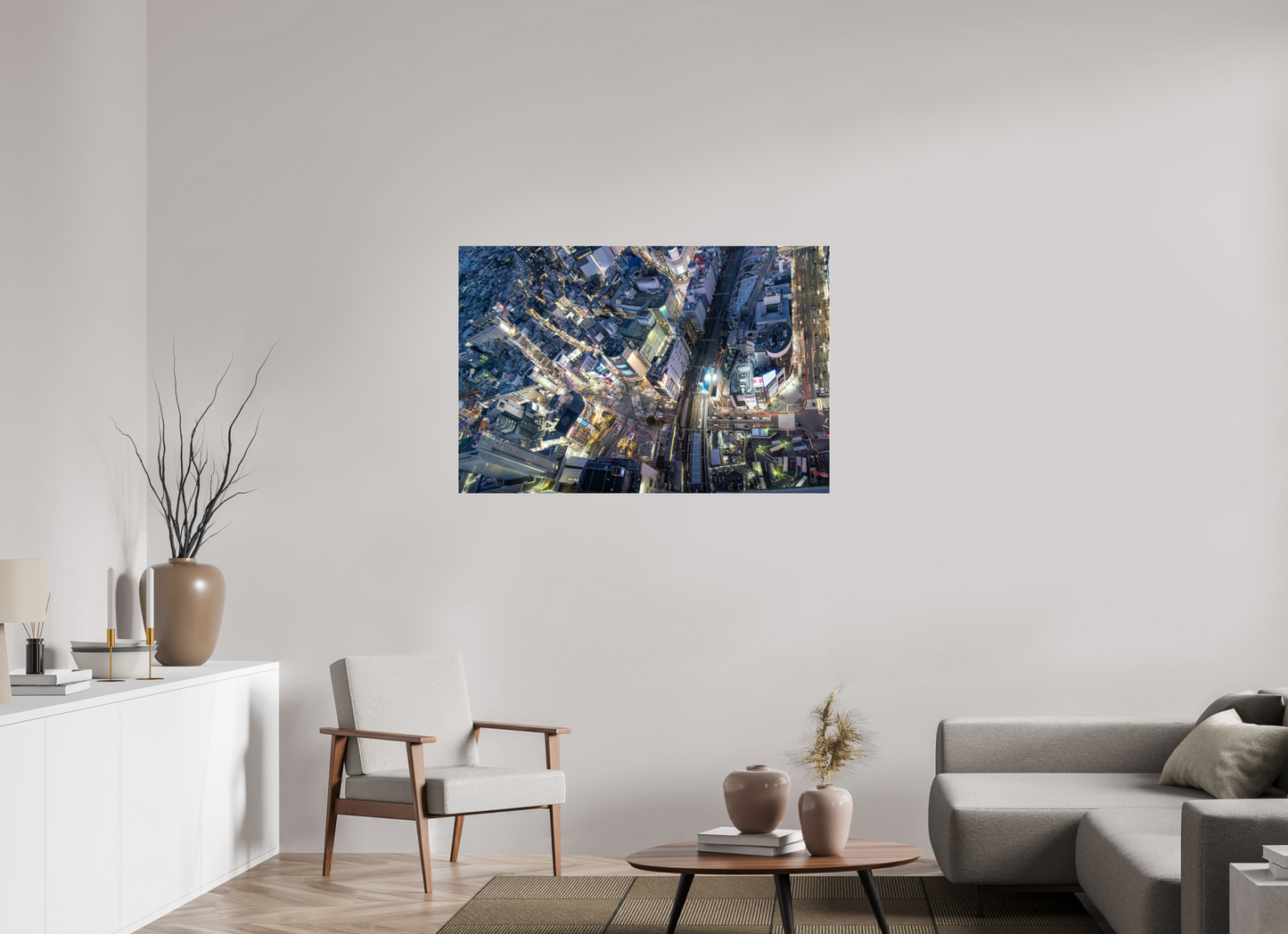 120 x 80 cm, Photo Print Under Acrylic Glass Shibuya