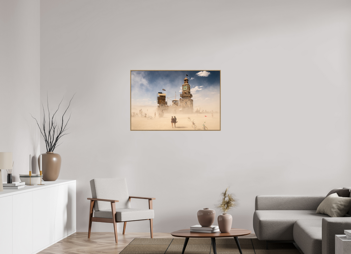 105 x 70 cm, Caisse Bois 6 mm Burning Man