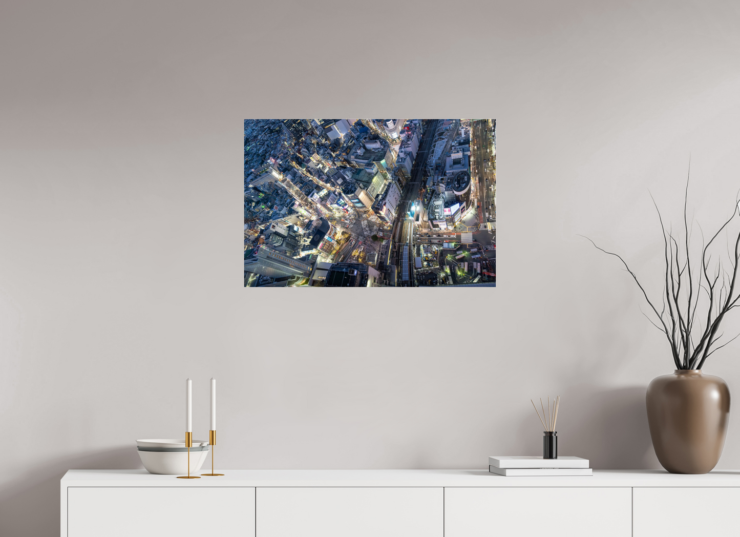 75 x 50 cm, Photo Print Under Acrylic Glass Shibuya