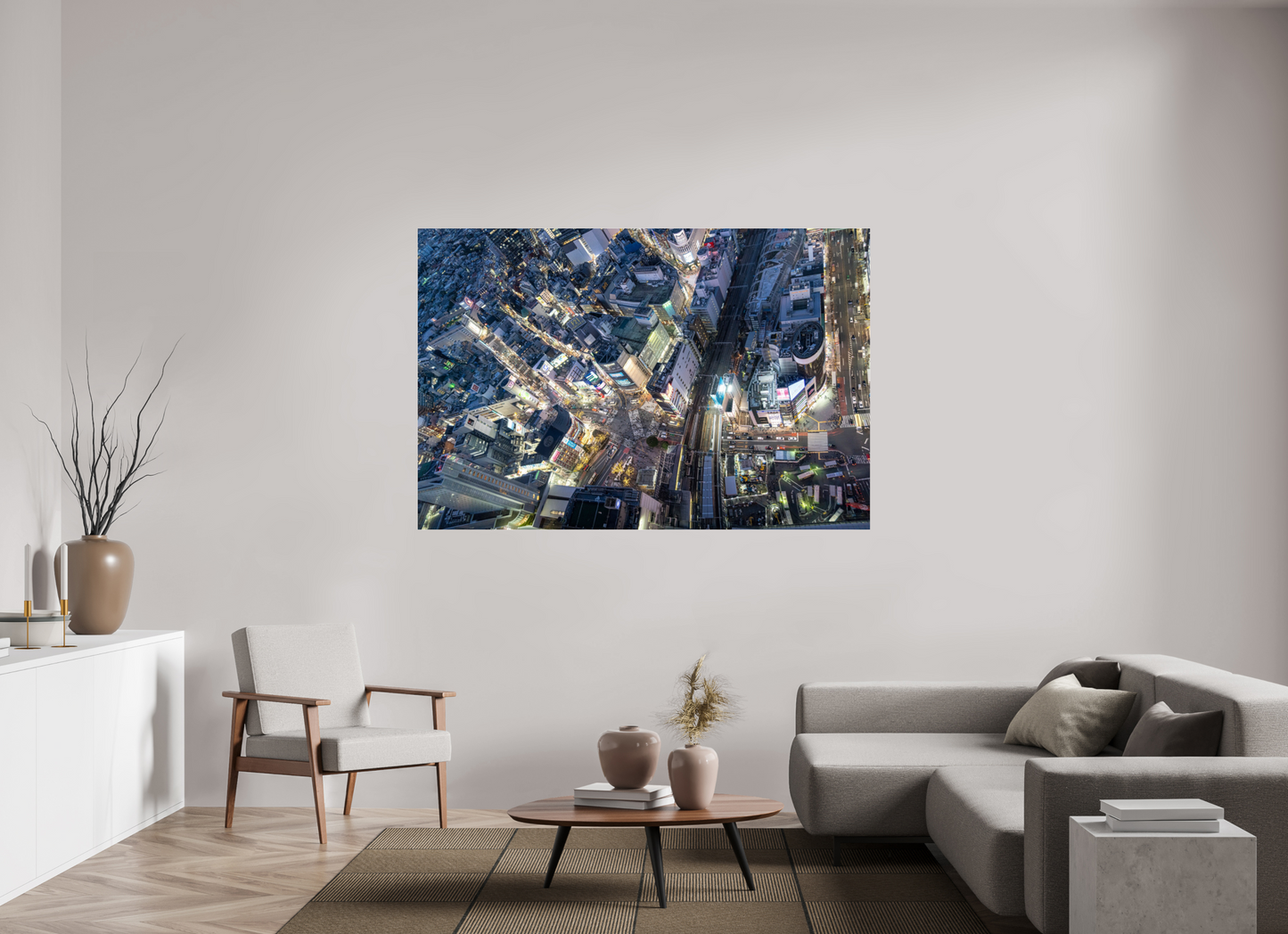 180 x 120 cm, Photo Print Under Acrylic Glass Shibuya