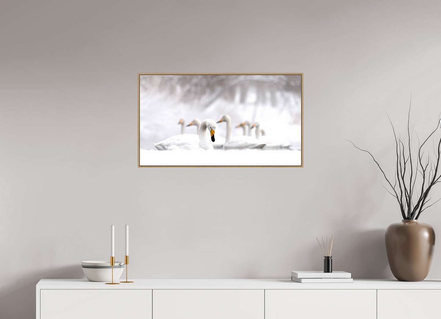 80 x 45 cm, Caisse Bois 6 mm Les Cygnes