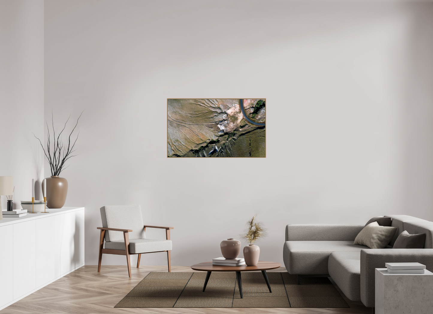 117,9 x 70 cm, Caisse Bois 6 mm La route