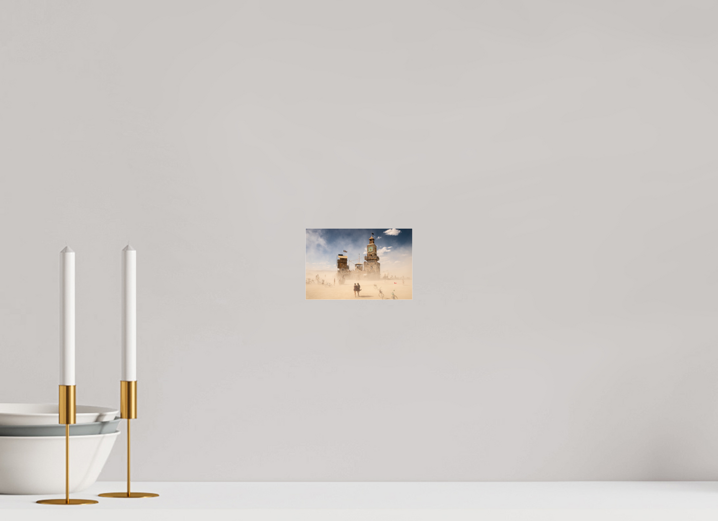 15 x 10 cm, Photo Print Under Acrylic Glass Burning Man