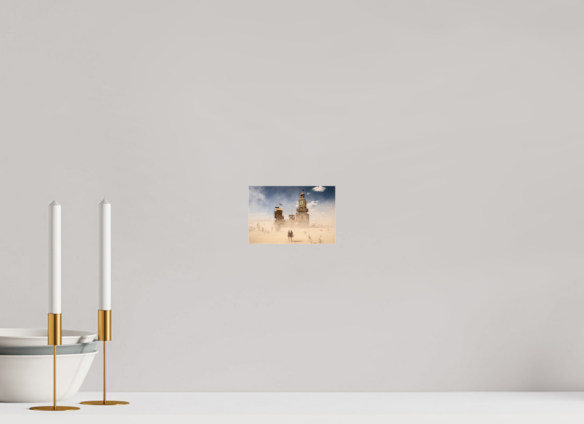 15 x 10 cm, Photo Print Under Acrylic Glass Burning Man