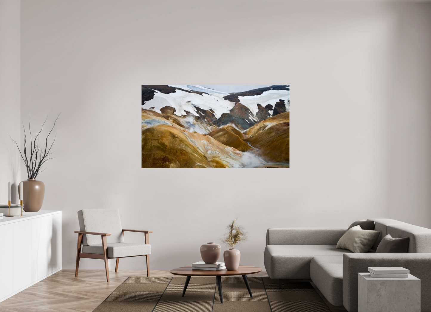 176 x 99 cm, Photo Print Under Acrylic Glass Landmannalaugar