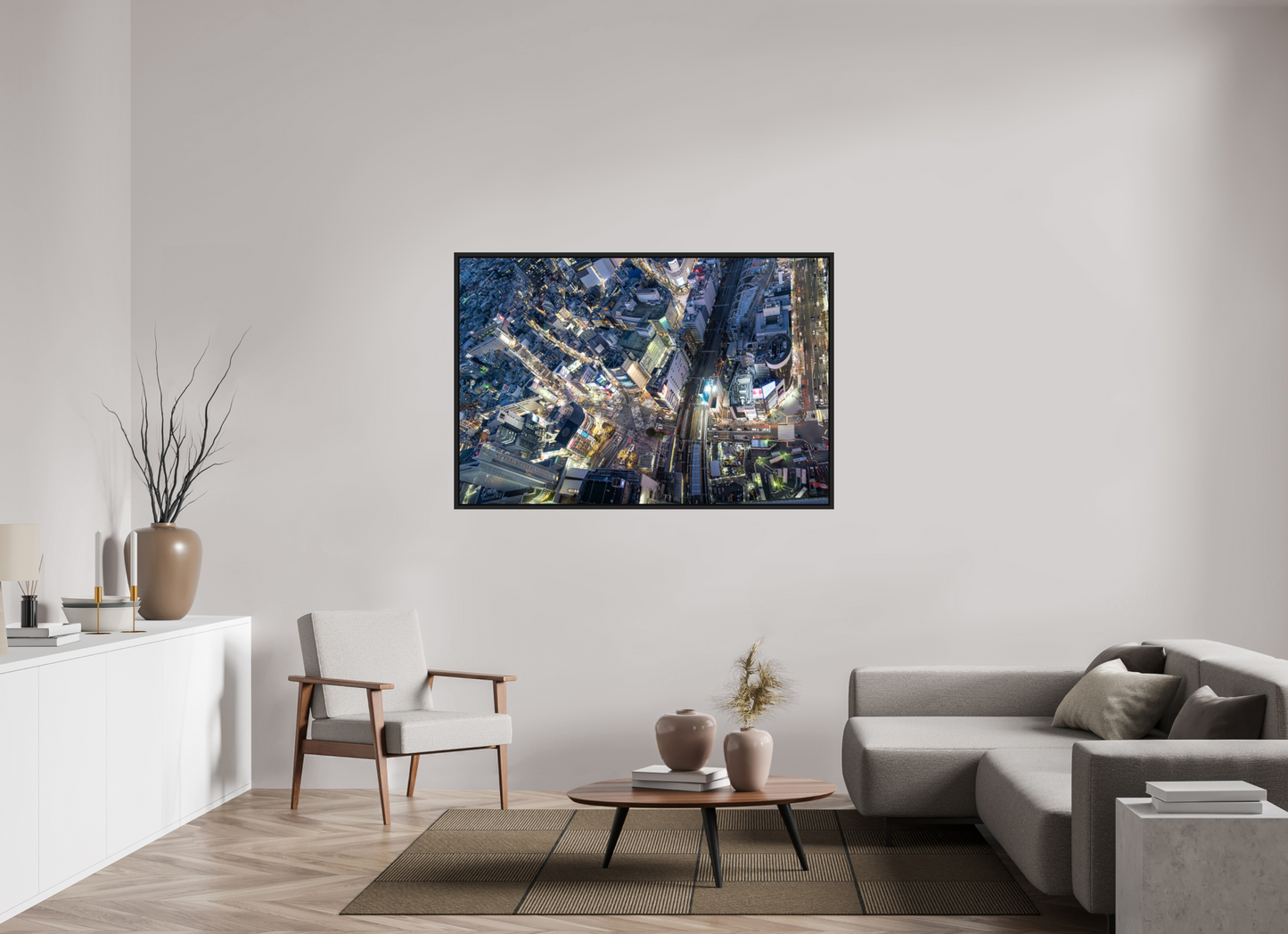 150 x 100 cm, Caisse noir mat 15 mm Shibuya