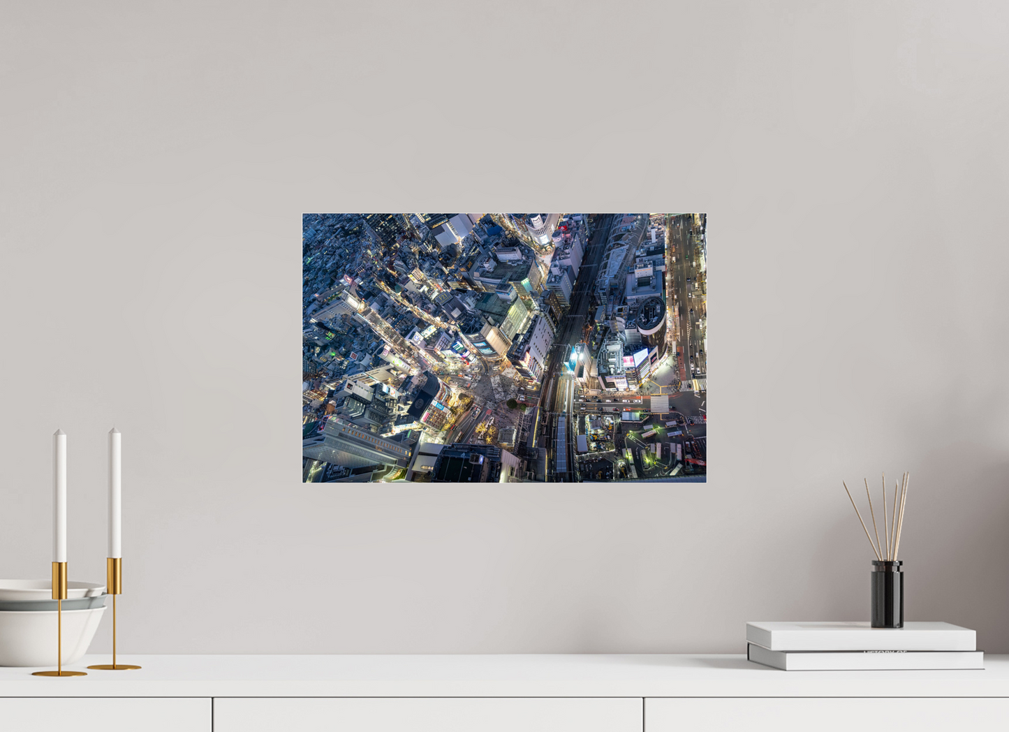 45 x 30 cm, Photo Print Under Acrylic Glass Shibuya