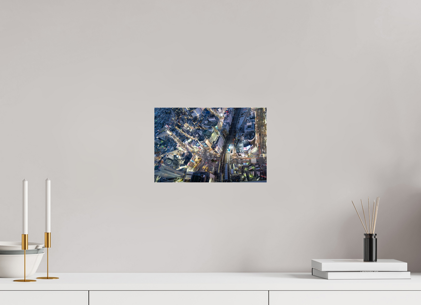 30 x 20 cm, Photo Print Under Acrylic Glass Shibuya