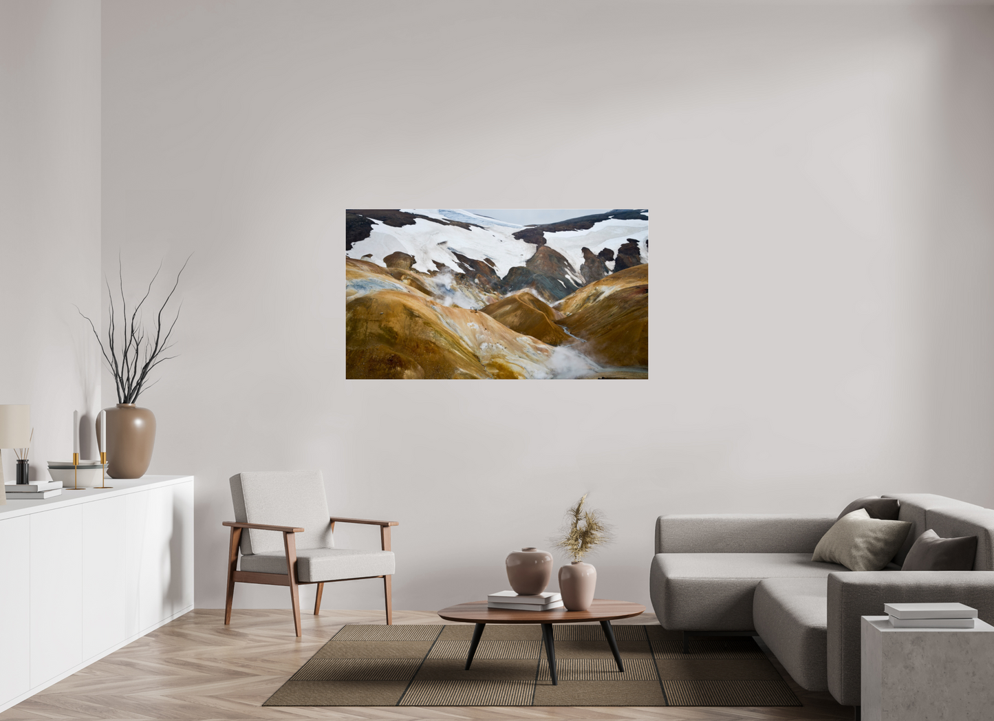 160 x 90 cm, Photo Print Under Acrylic Glass Landmannalaugar