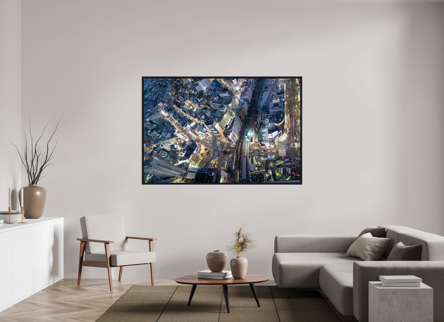180 x 120 cm, Caisse noir mat 15 mm Shibuya
