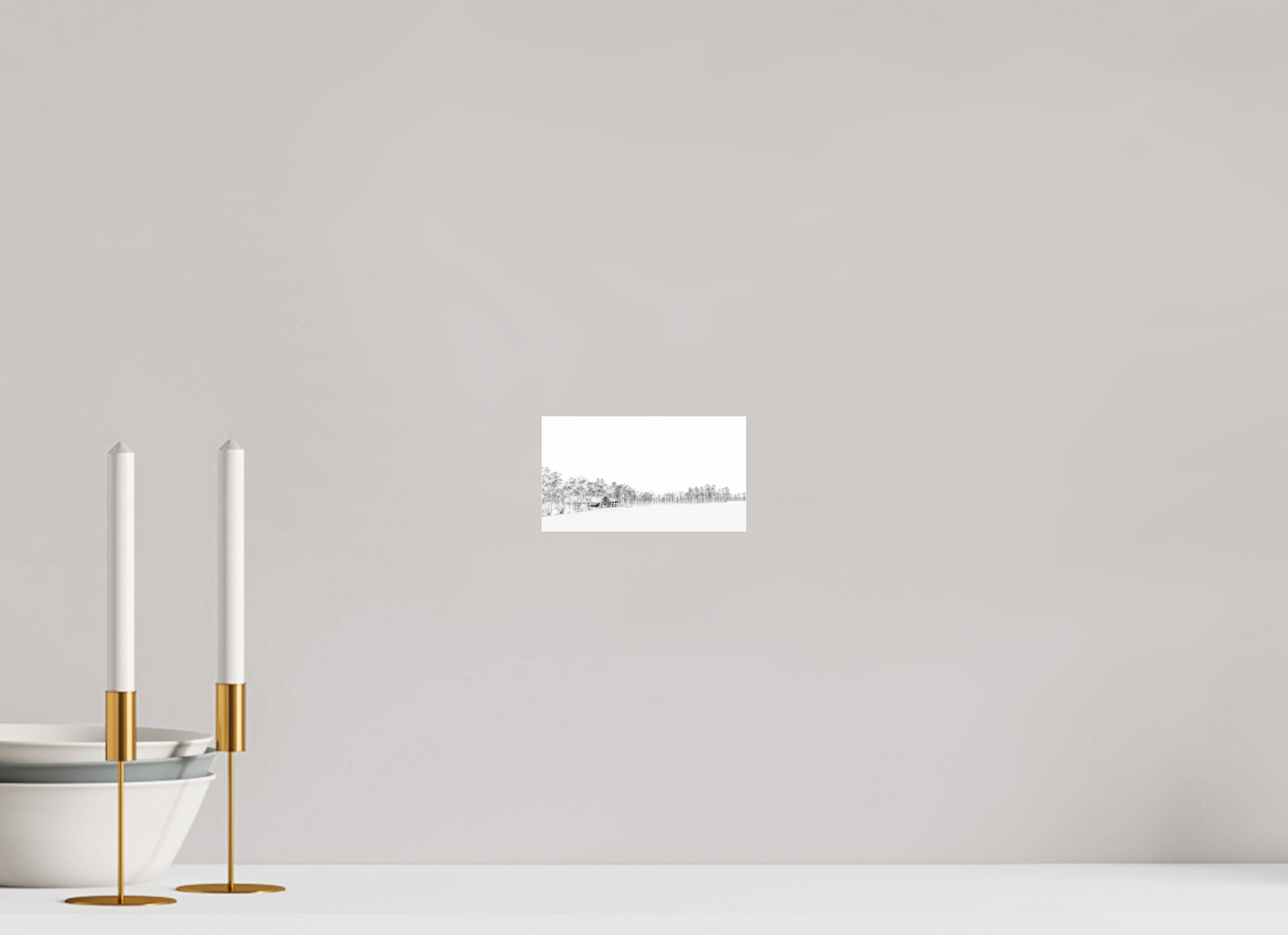16 x 9 cm, Photo Print Under Acrylic Glass La neige