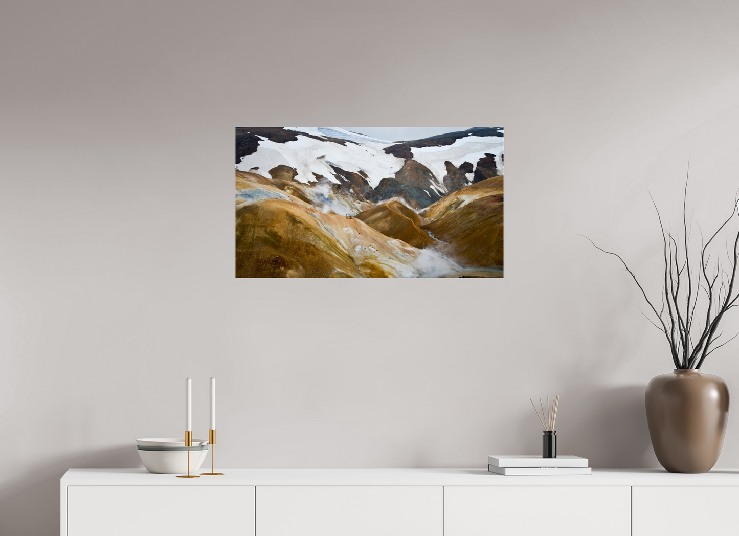 80 x 45 cm, Photo Print Under Acrylic Glass Landmannalaugar