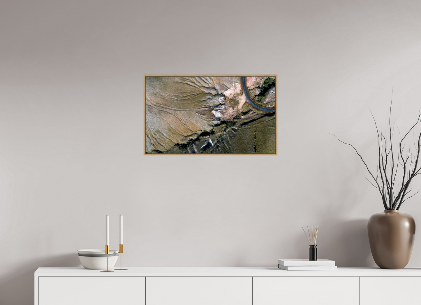 67,4 x 40 cm, Caisse Bois 6 mm La route