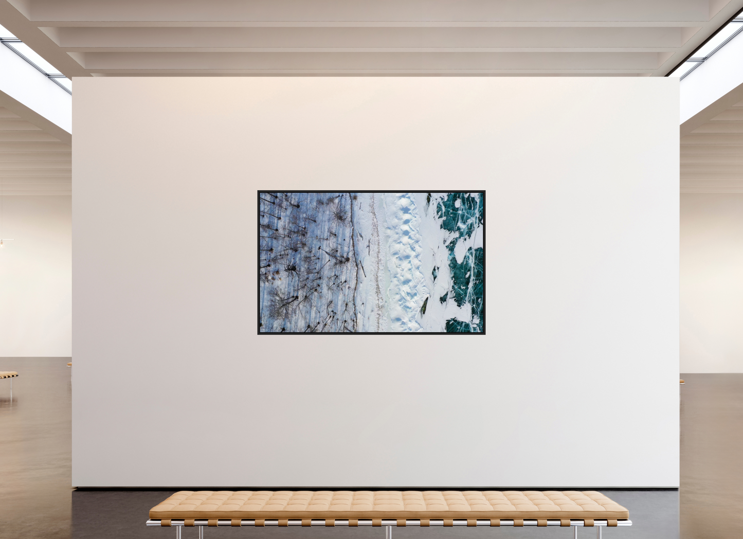 192 x 120 cm, Caisse noir mat 15 mm Baïkal - les arbres