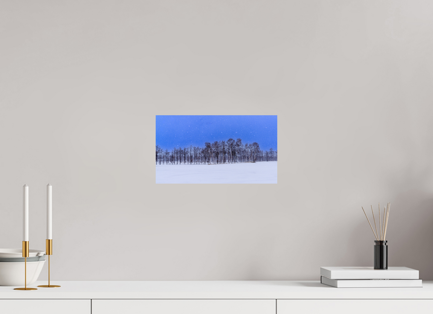 32 x 18 cm, Photo Print On Fuji Crystal DP II Les arbres à Hokkaido