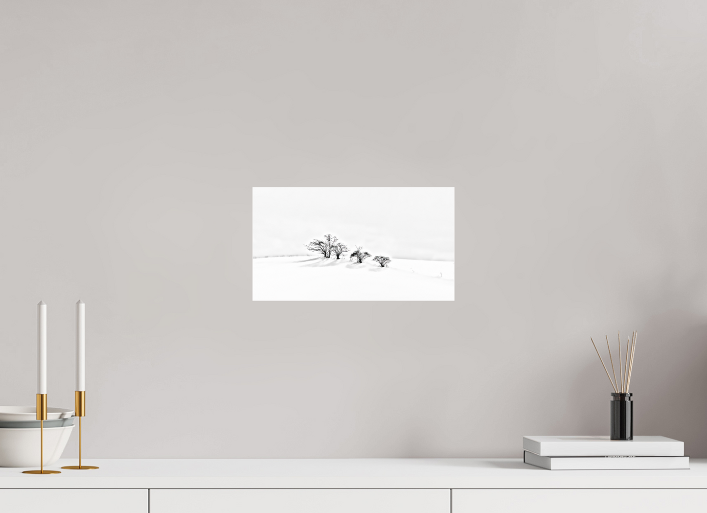 32 x 18 cm, Photo Print Under Acrylic Glass Arbustes