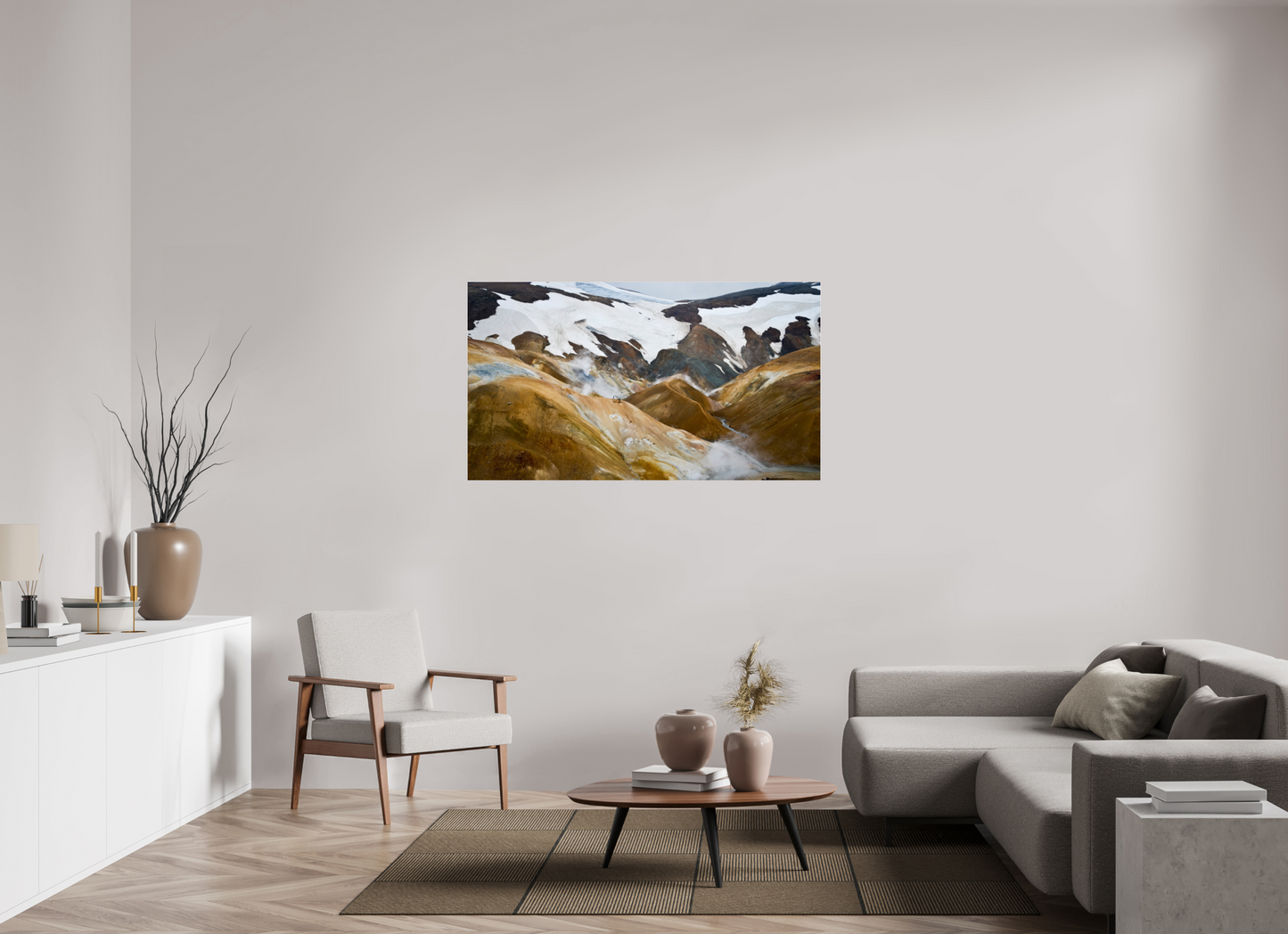 144 x 81 cm, Photo Print Under Acrylic Glass Landmannalaugar