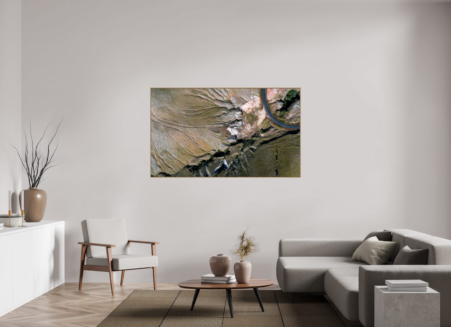 168,4 x 100 cm, Caisse Bois 6 mm La route