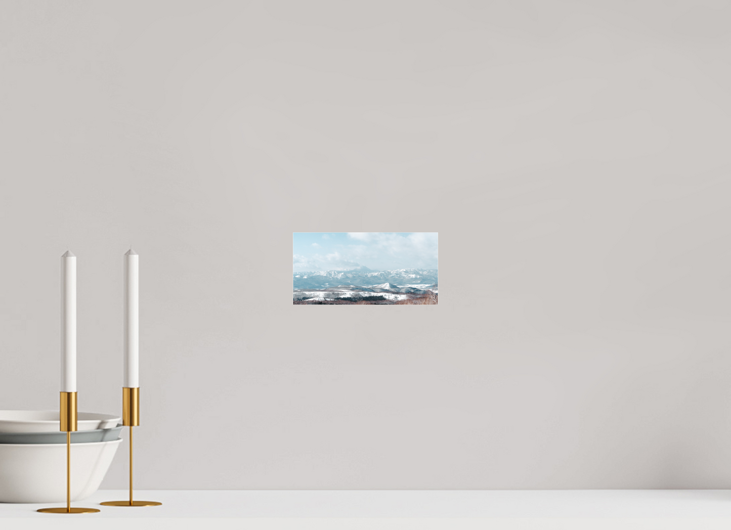 20 x 10 cm, Photo Print Under Acrylic Glass Volcan à Hokkaido