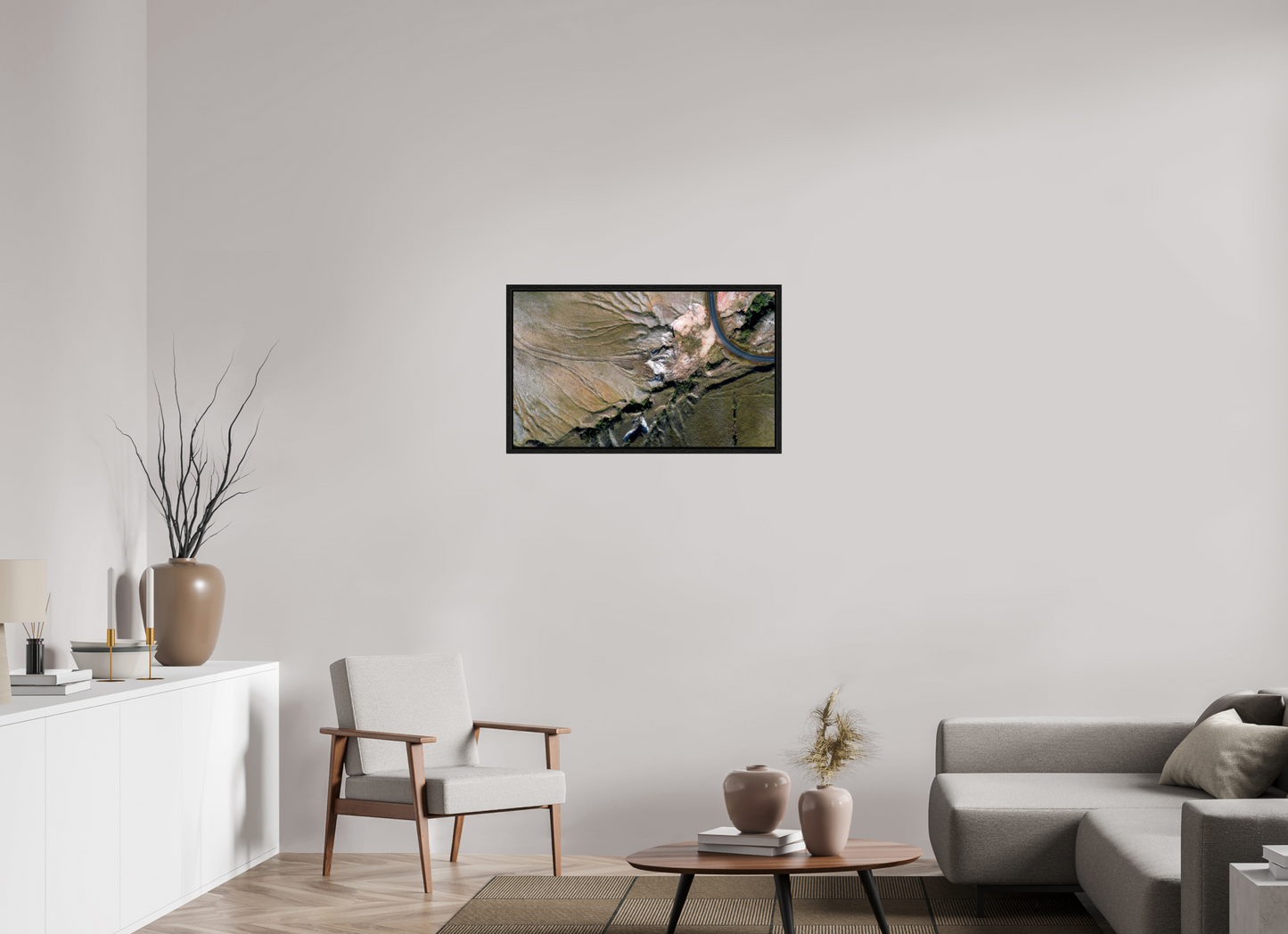84,2 x 50 cm, Floater Frame La route