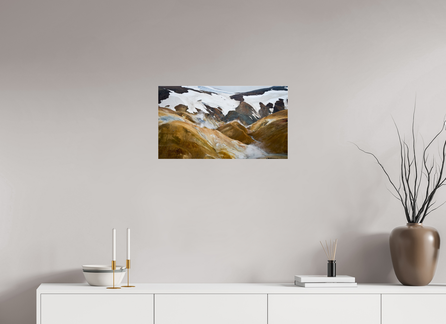 64 x 36 cm, Photo Print Under Acrylic Glass Landmannalaugar