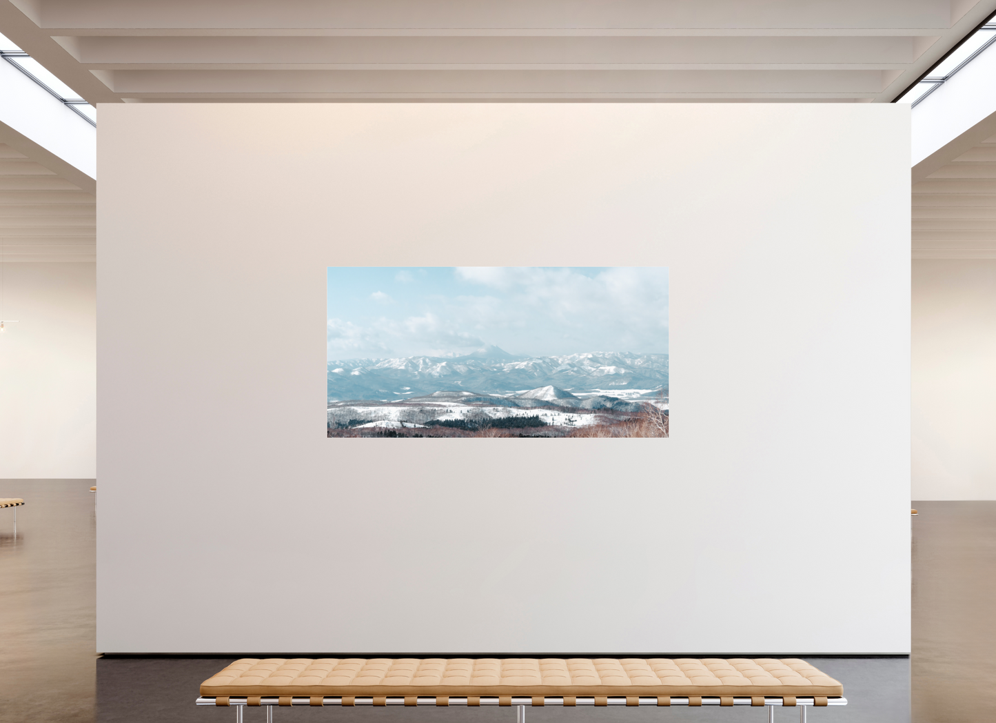 220 x 110 cm, Photo Print Under Acrylic Glass Volcan à Hokkaido