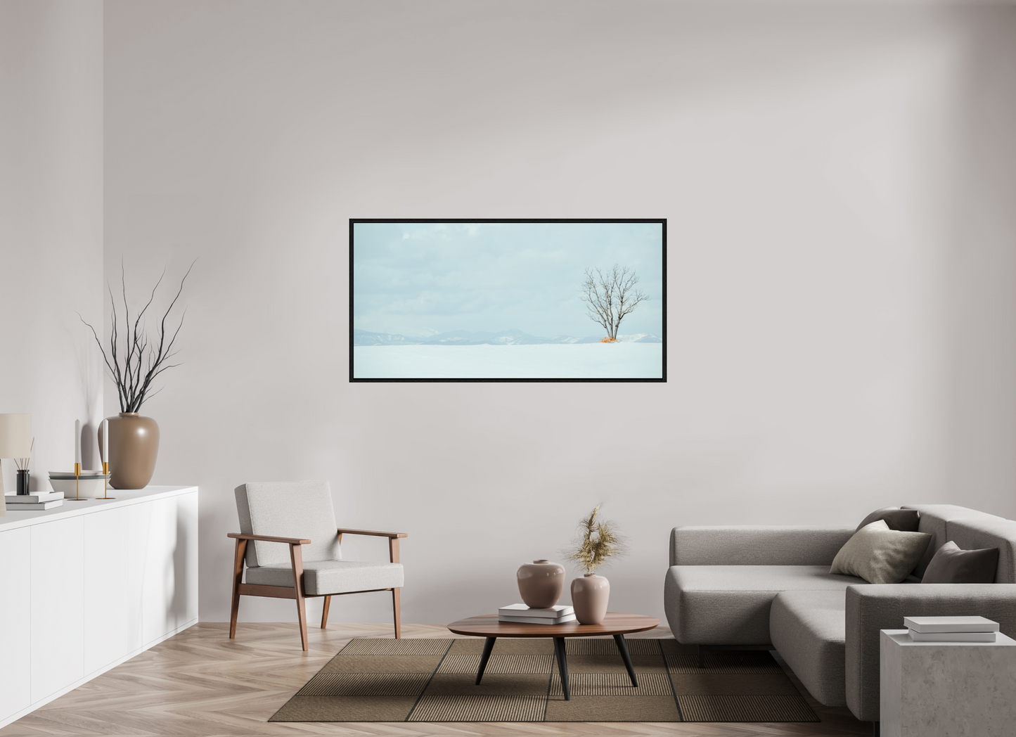 159,2 x 80 cm, Floater Frame l'arbre